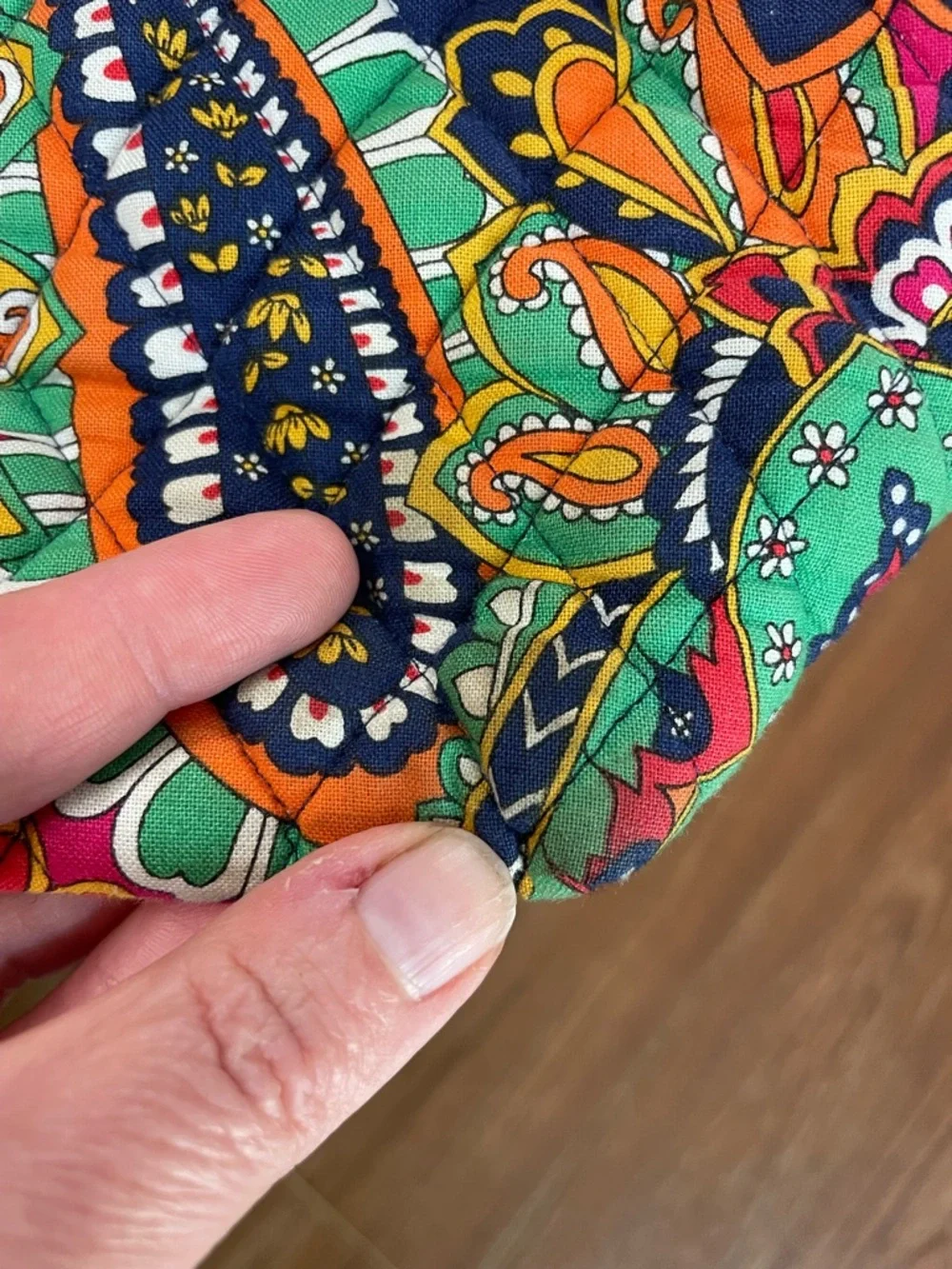 Vera Bradley Venetian Paisley Quilted Tote Shoulder Bag Travel Preppy Boho